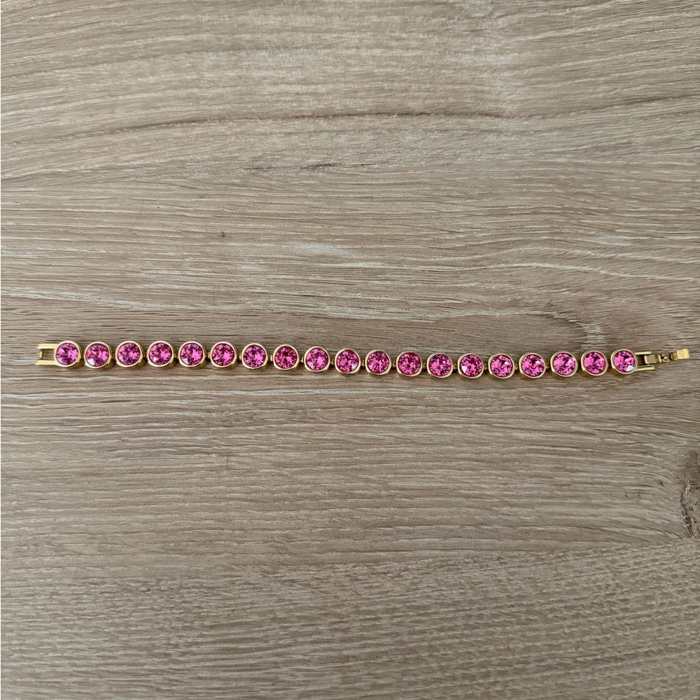 Touchstone Crystal Gold Rose Ice Bracelet
